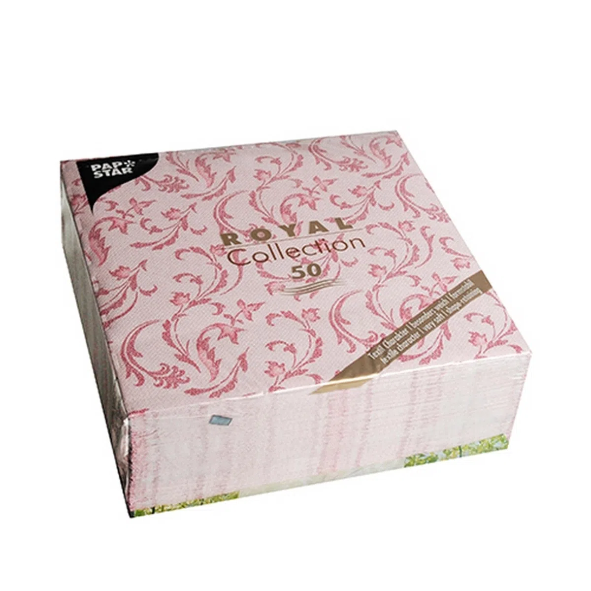 Papstar, Royal Collection 84999 - Servilletas (50 unidades, pliegue 1/4, 40 x 40 cm), color burdeos