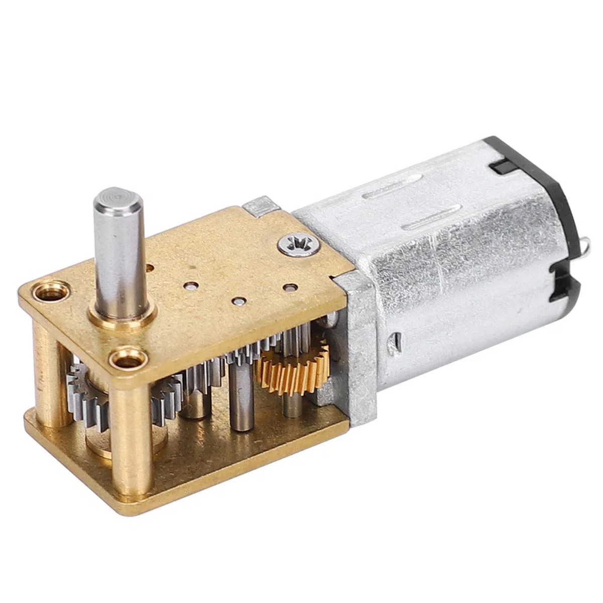 Mini Micro Motor de Engranajes de Metal N20 DC12V Reducción de Velocidad CW/CCW Micro Motor Mini Caja de Engranajes Motor de reducción de Velocidad de Alto par para Coche RC Robot Modelo(DC12v27RPM)