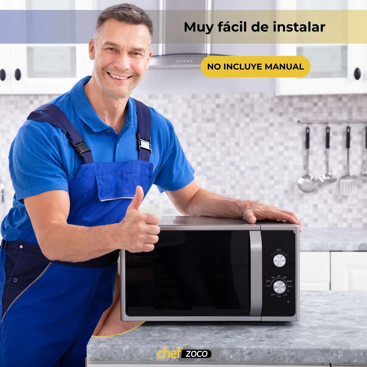 CHEFZOCO Acoplador para Platos Giratorios para Microondas, Soporte arrastre plato microondas, Casquillo arrastre horno microondas, Código original 89830933, Modelo MW222X, Blanco