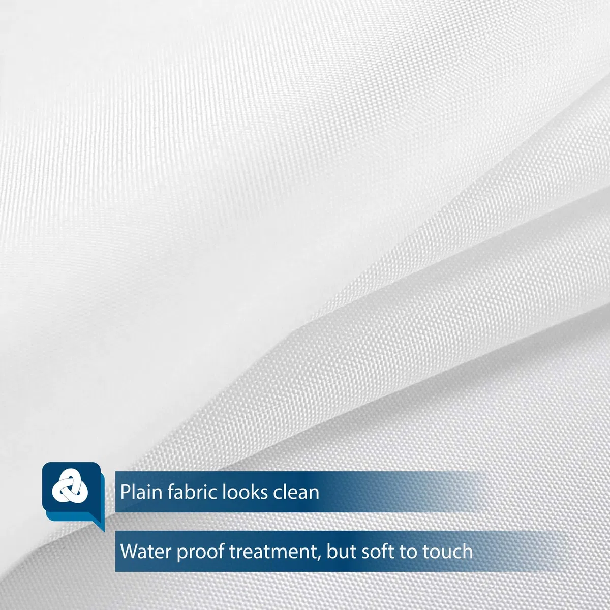 Barossa Design Cortina de Ducha de Tela Impermeable o Forro de Microfibra, paño Suave y Calidad de Hotel, Lavable a máquina, Forro de Cortina de Ducha Blanco para bañera, 72 x 72 Pulgadas