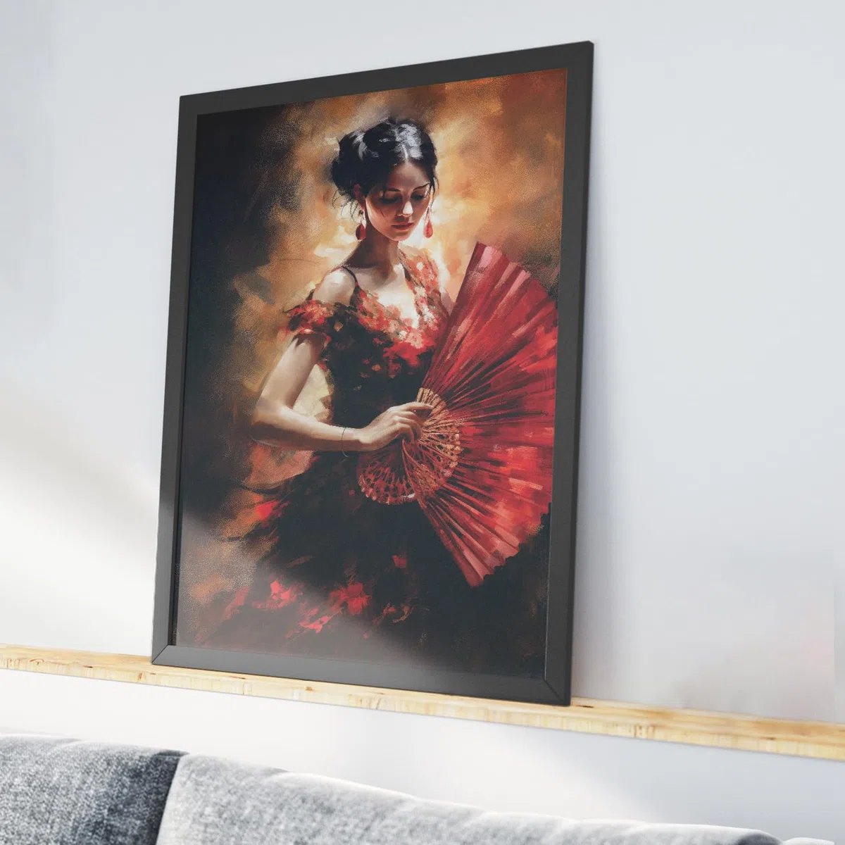 Papel de arroz Bailaora Flamenca, 29 x 40cm (1pc) - para Muebles Póster Decoupage by CRAFT KREATIVELY