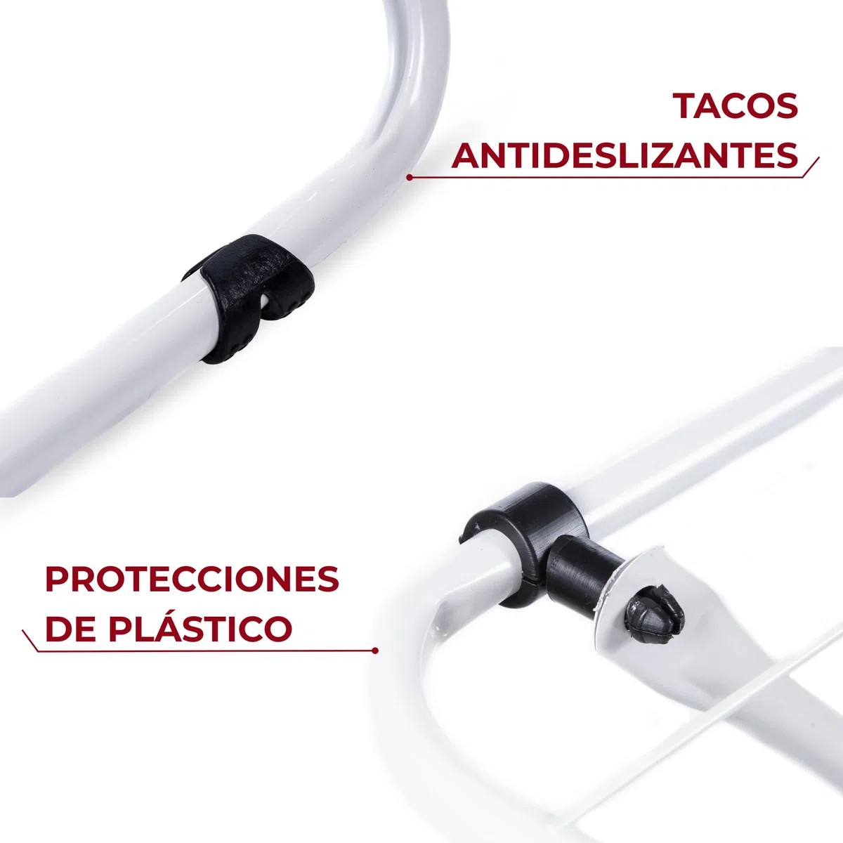 Tendedero de Ropa Plegable Sin Alas de Acero Blanco con Superficie de Secado 10m - Ligero y Compacto con Patas Antideslizantes con Fácil Plegado para Pequeños Espacios - Fabricado en Europa