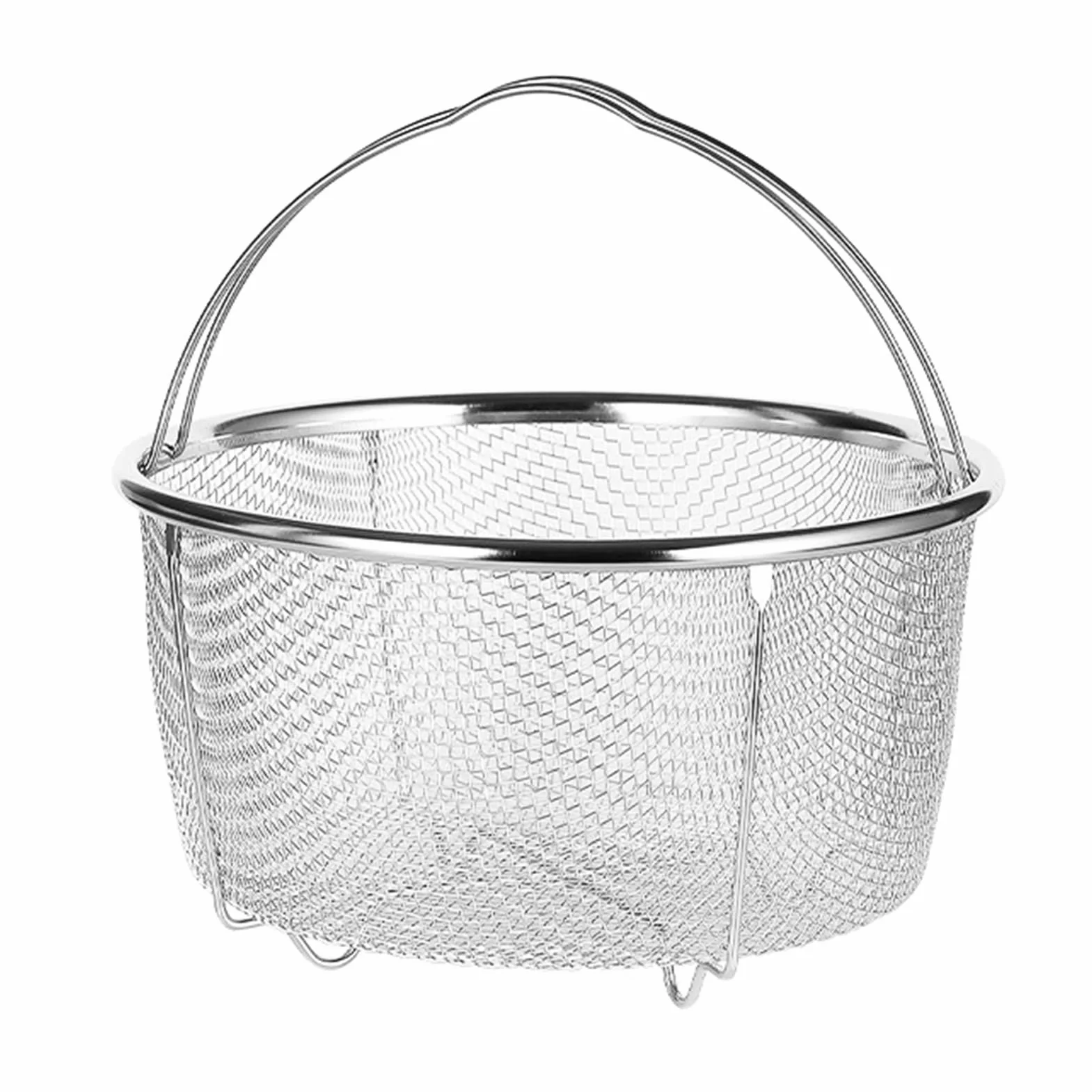 Cesta de vapor de malla de acero inoxidable diseño versátil filtro eficiente cesta de drenaje para cocina de arroz