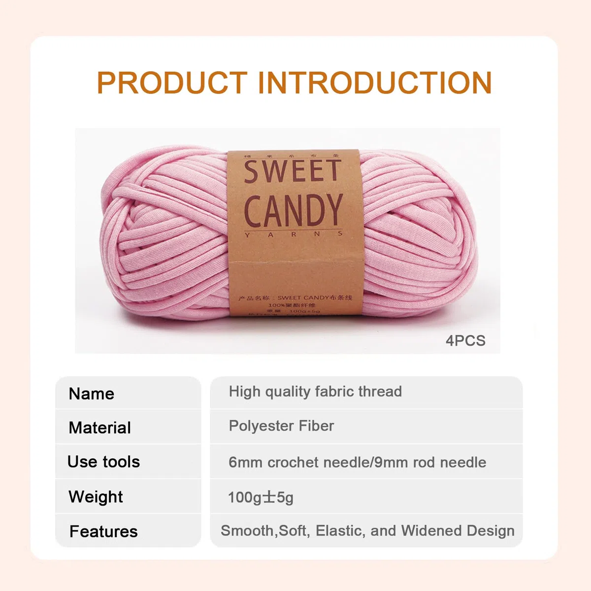 400g Trapillo para Crochet, Trapillo Pluma Trapillo Hilo de Crochet para Bolsos, DIY y Tejido, Bolso de Mano Cestas, Mantas y Decoración del Hogar 4x100g (Burdeos)
