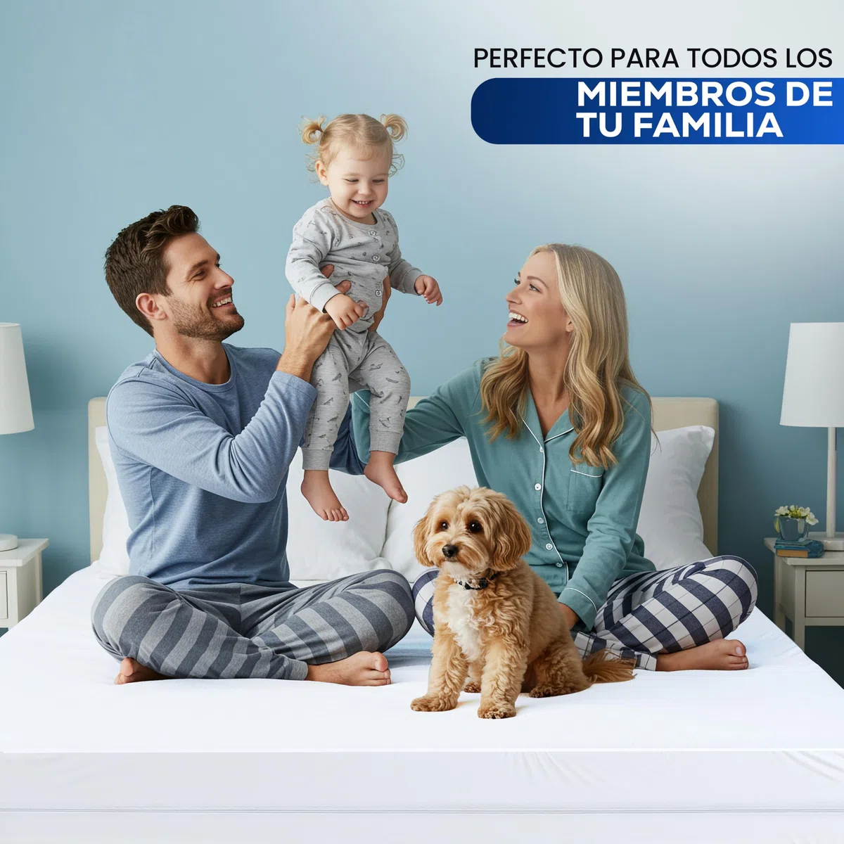 Utopia Bedding Funda de Colchón Impermeable (90 x 190 x 20 cm), Protector de Colchón con Cremallera, Antiácaros y Chinches Cubre Colchon, Blanco