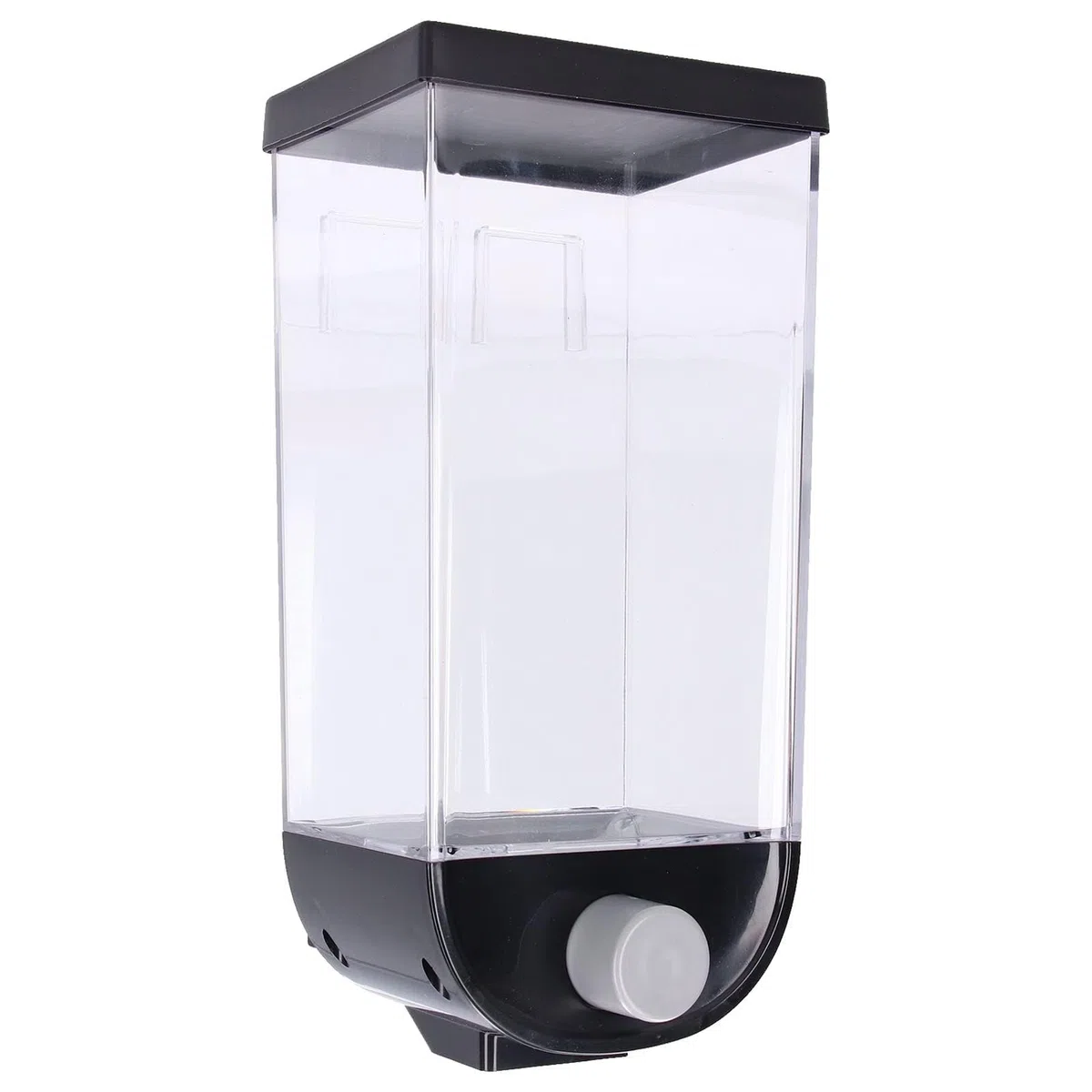 HERCHR Dispensador De Alimentos Secos y Polvo De Lavandería De 1/1.5 L - Montado En La Pared Para Cereales, Arroz y Granos - Contenedor (1.5L)