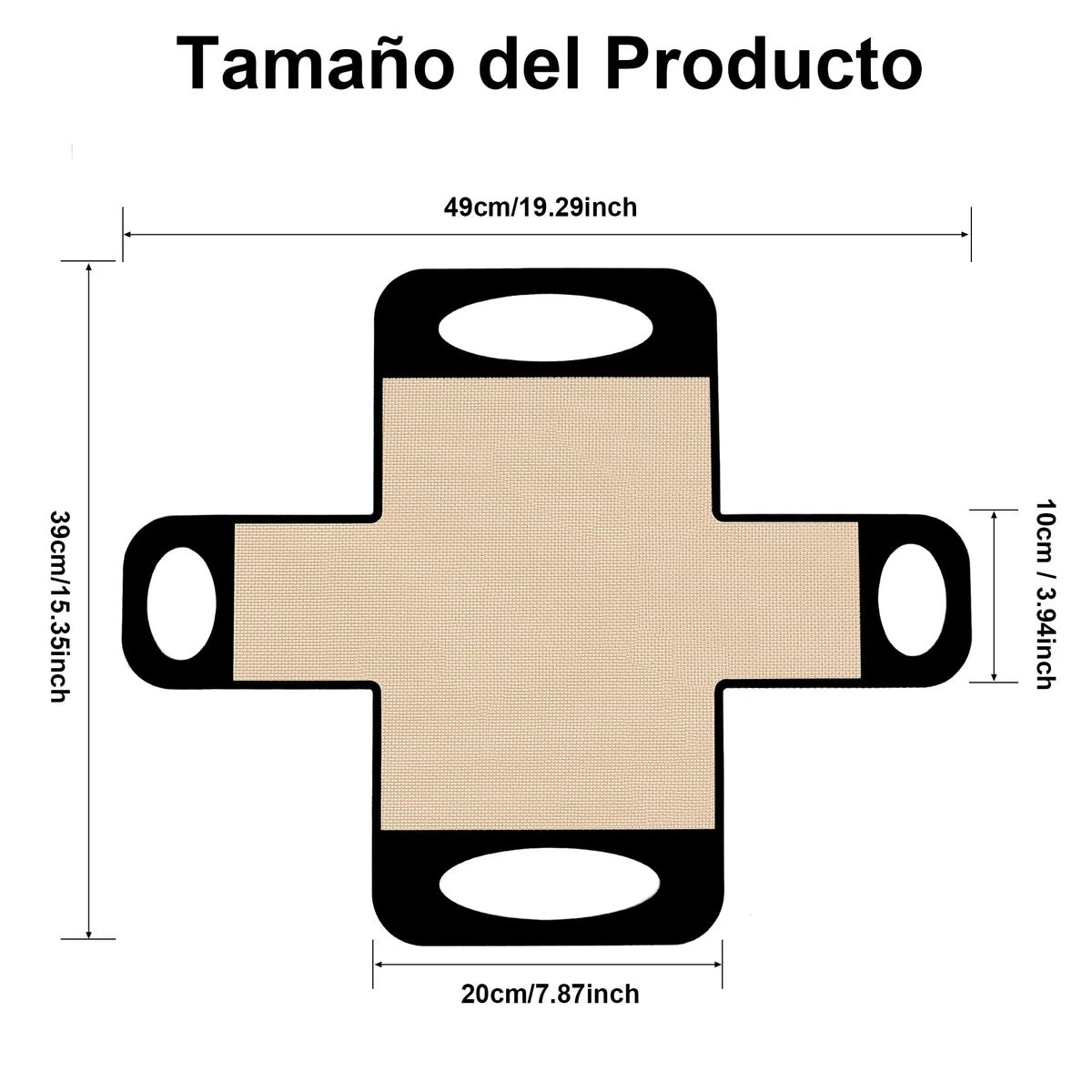 Conjunto de 2 Forros de Pan de Pan sin Estribo de Silicona, Herramienta de Transferencia de Masa Reutilizable para Hornear (BLACK)
