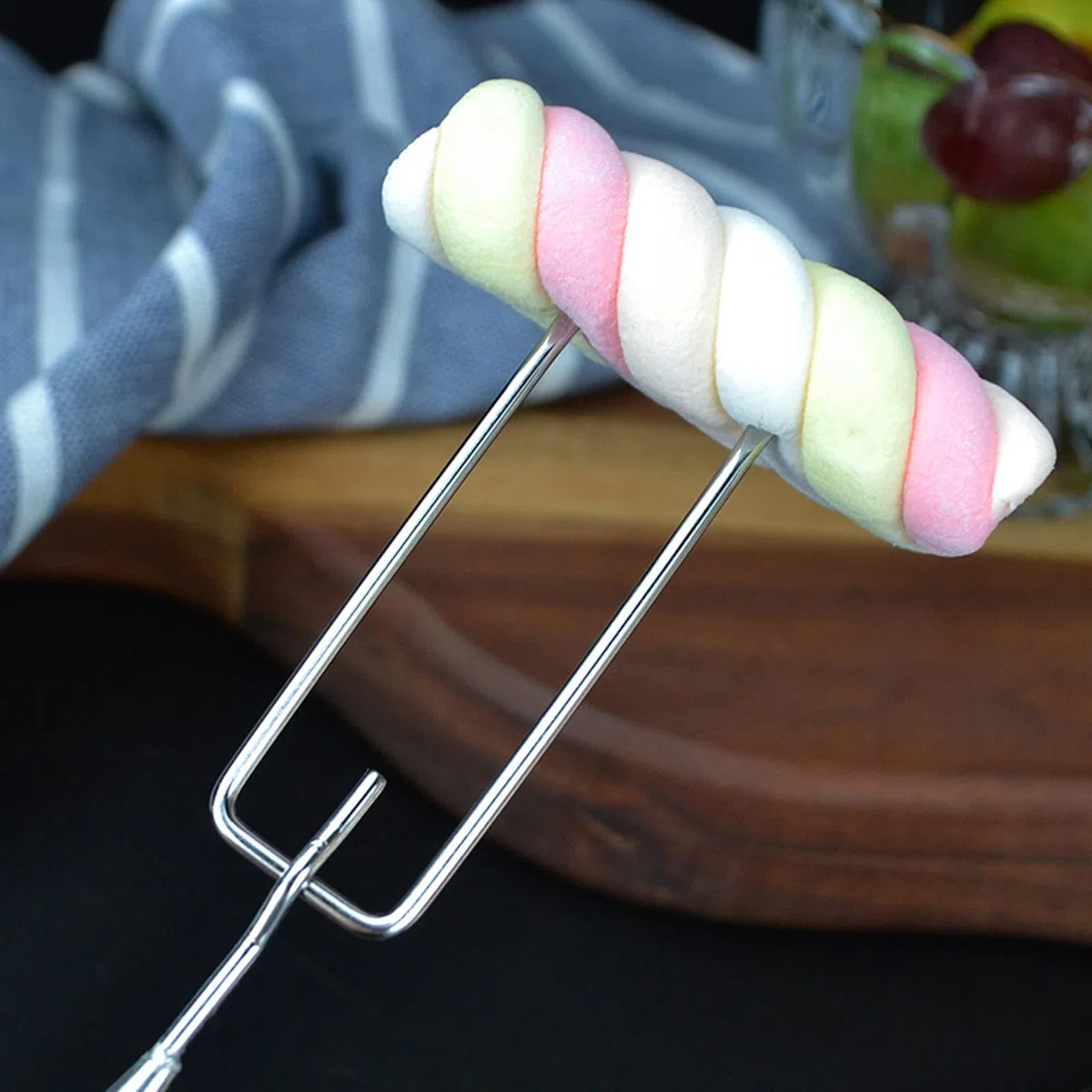 3 tenedores de bombones con cuchara para lápiz, juego de tenedores de chocolate de acero inoxidable para bombones y tenedores de chocolate, juego de tenedores de chocolate con rejilla para bombones