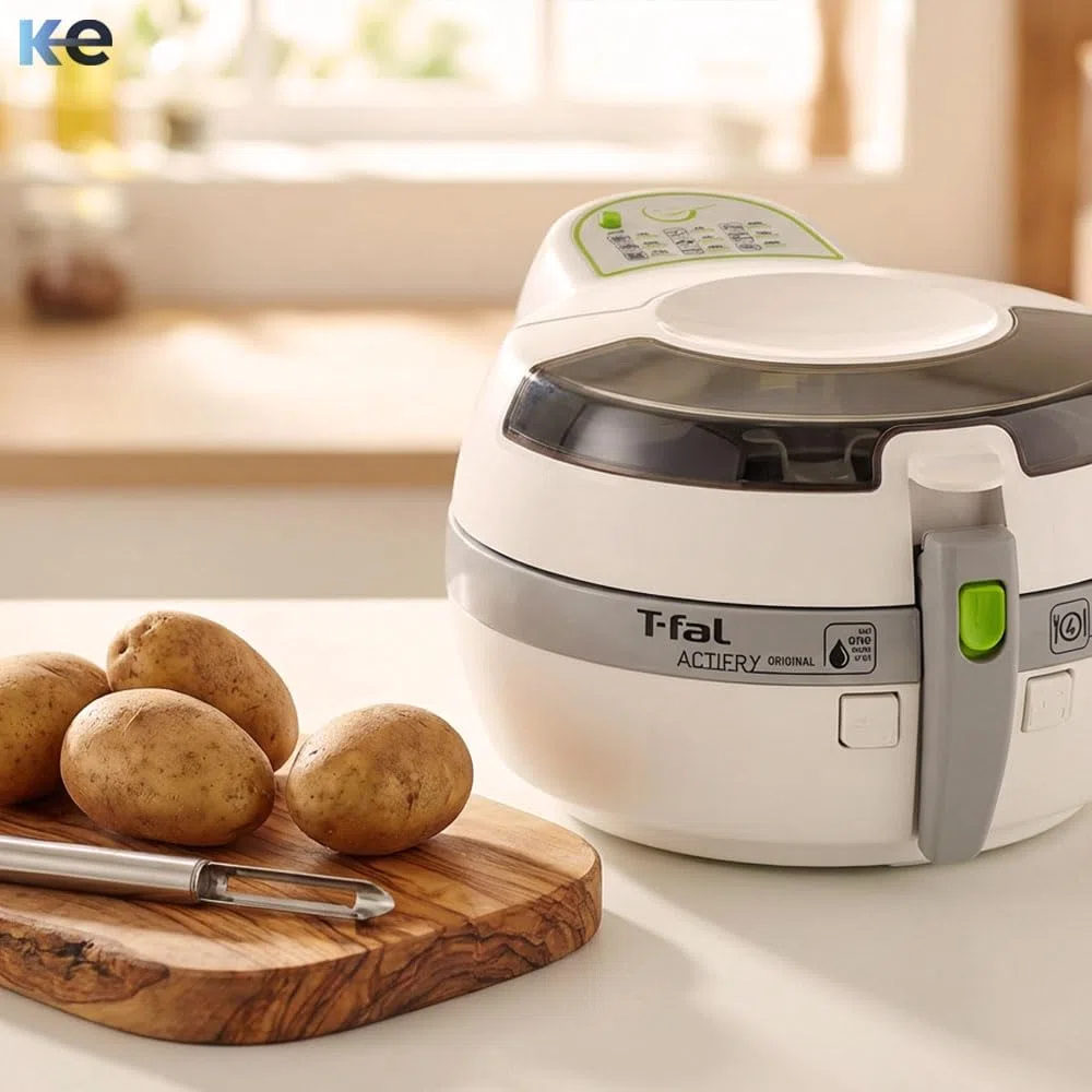 TEFAL Repuesto Mango para Freidora de Aire SS‑994820 Compatible con Tefal Actifry FZ701020 | Recambio Original, Color Gris