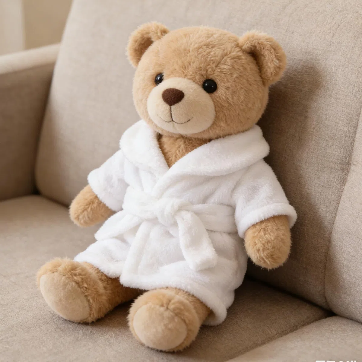 Uonlytech 1 Juego de Bata de baño para muñeca de Oso de Peluche de 36 cm, Pijama para Dormir, Bata de Peluche, Traje de SPA para Juego de rol y Vacaciones.