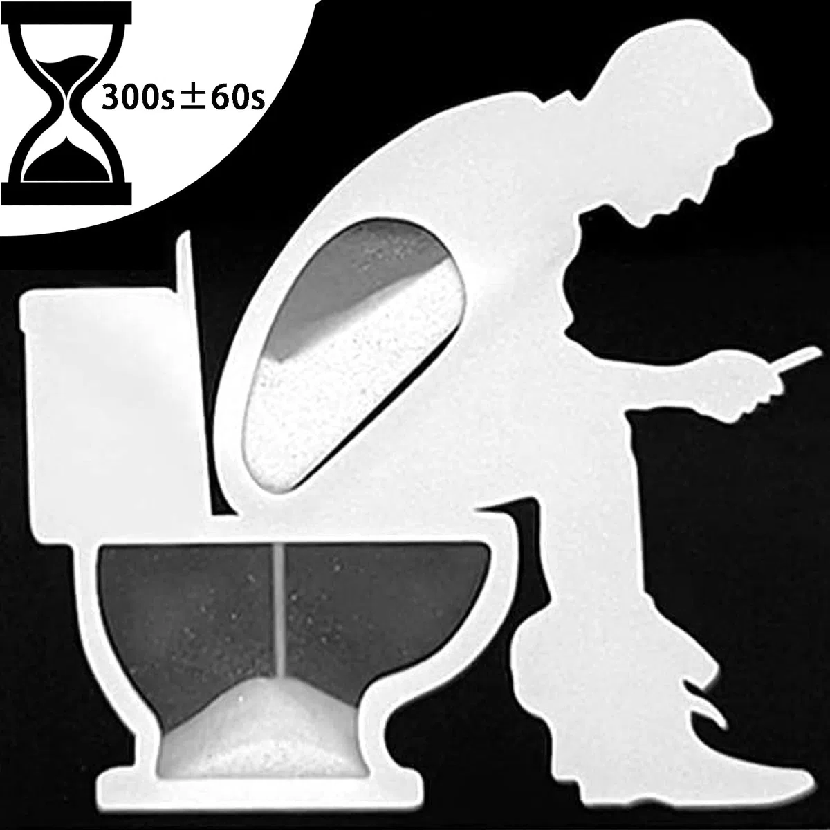 Reloj de Arena para Inodoro de 5 Minutos - Temporizador Creativo | Regalos Divertidos para Hombres, Marido, Papá, Día del Padre