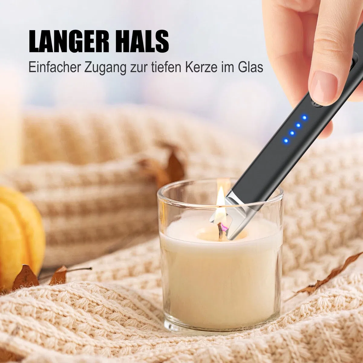 LcFun Mechero de arco eléctrico, recargable por USB, resistente al viento, eléctrico, de plasma, para encender velas, estufa de gas (2 unidades, negro)
