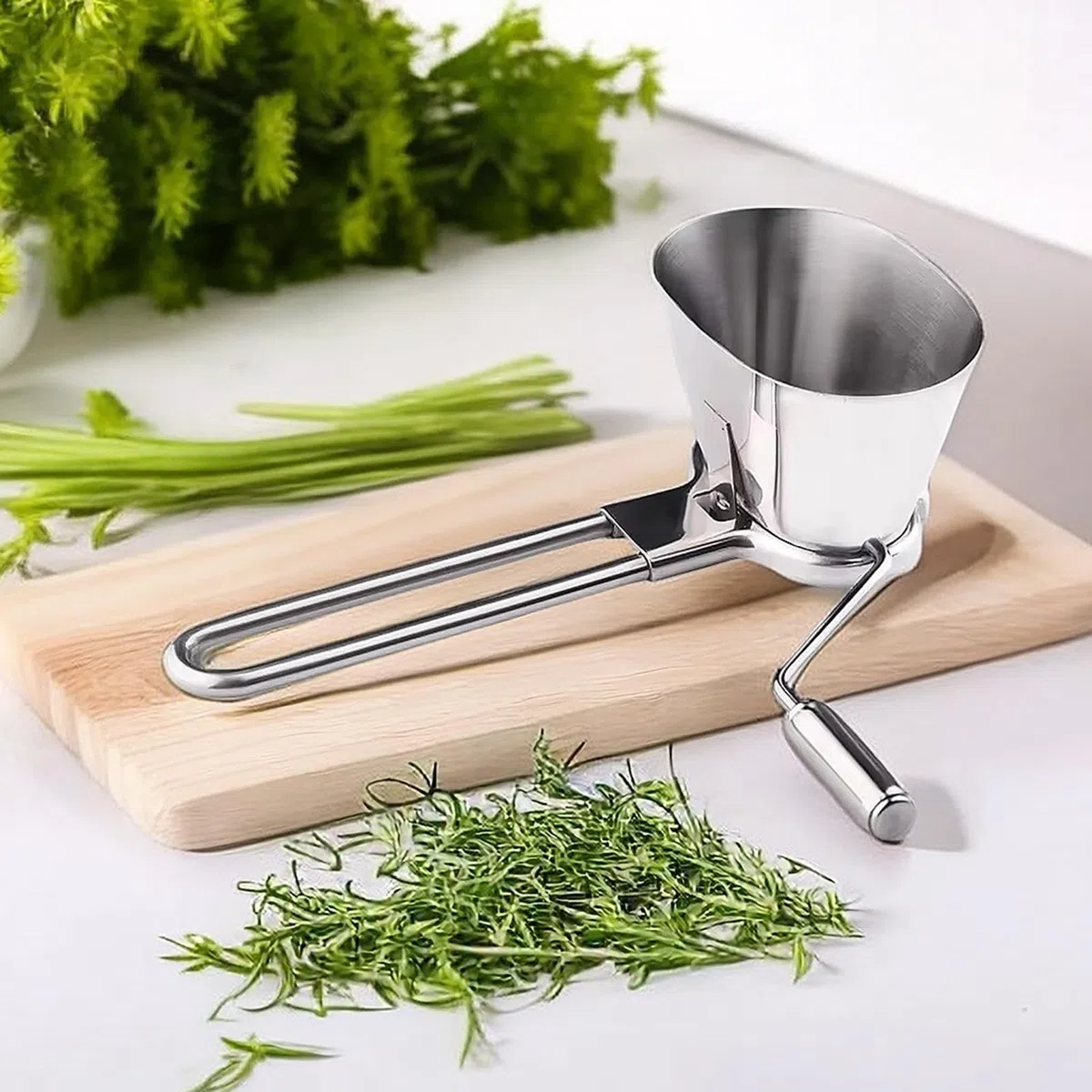 Cortadora De Perejil,Picador Pequeño De Alimentos - Procesador De Alimentos Molinillo Utensilio De Cocina Para Nueces Ajo Picado Preparación De Comidas Restaurante Hogar