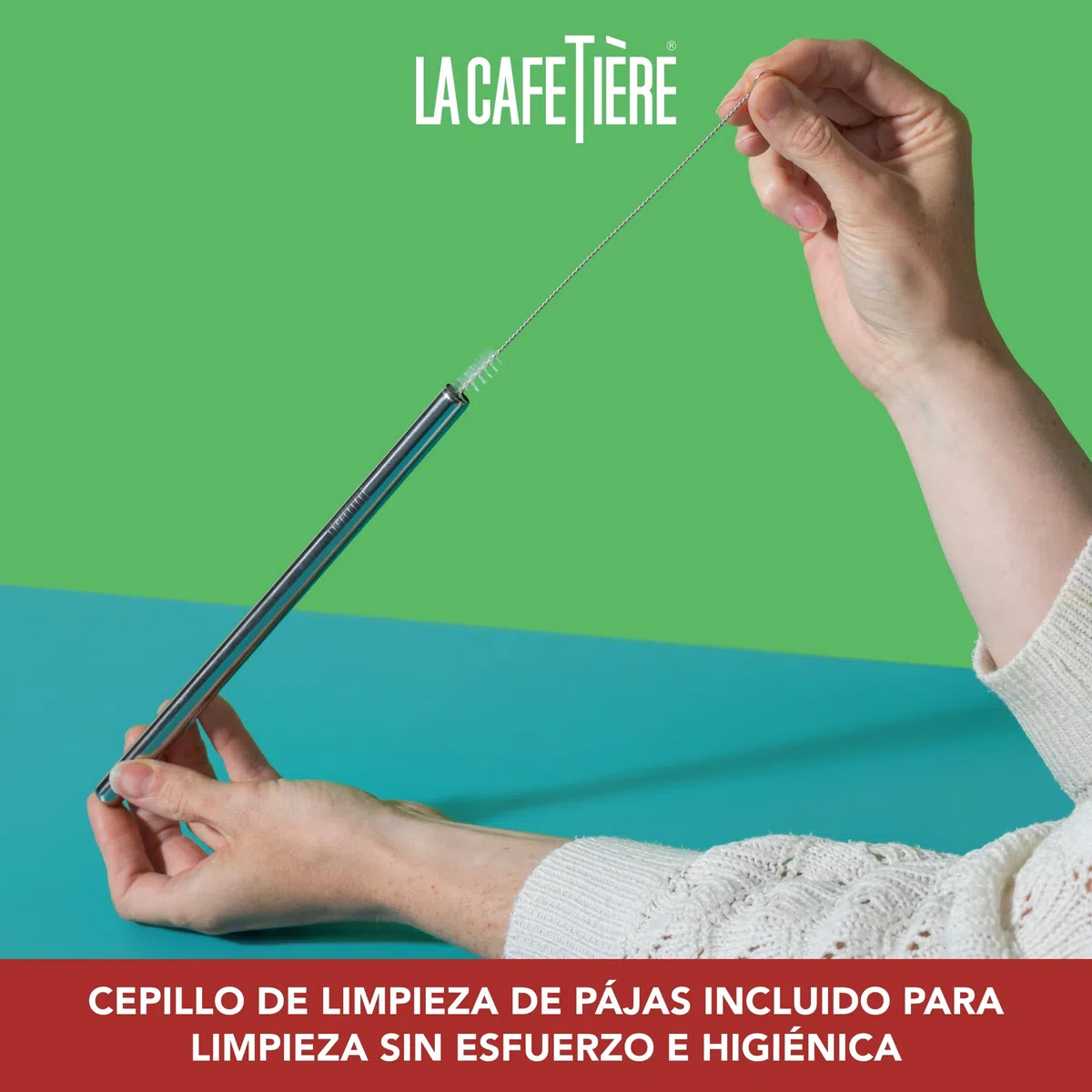 La Cafetière Bubble Tea Tumbler, 650ml Clear Glass Cup with Stainless Steel Straw, Reusable Boba Bubble Tea Drinking Cup, Ideal for Smoothies, Milkshakes, Iced Lattes and Cold Drinks