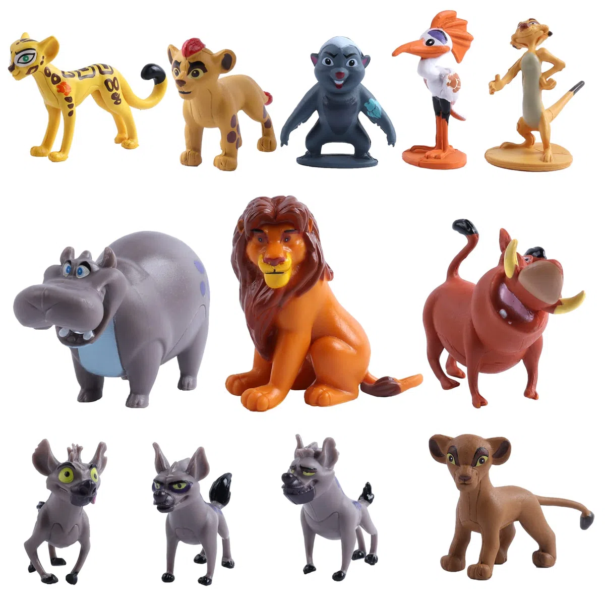 12 Piezas León Figure, León Figuras de Pasteles, Niño Cake Toppers, King Toppers Tartas, Niño Pastel Decoración Suministros para Fiesta