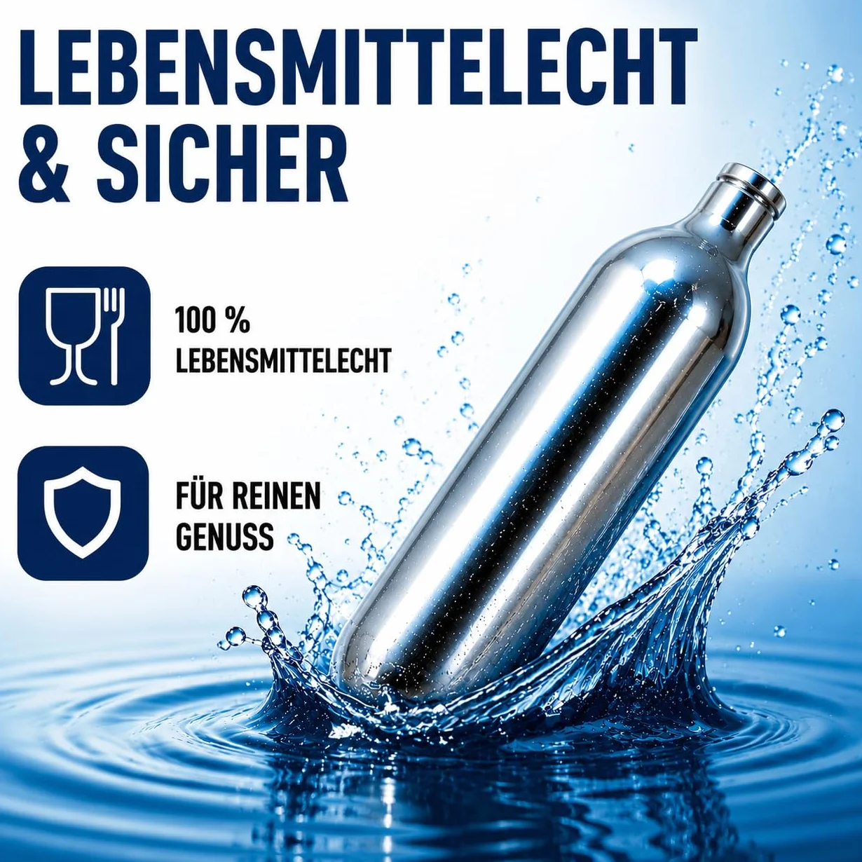 NEMT 10 cápsulas de Cerveza Co2 de 16 g y cápsulas de Bicicleta para Todos los sifón de Cerveza con cápsulas gaseosas de 16 g sin Rosca, también Compatible con Bomba de Cartucho de CO2 para