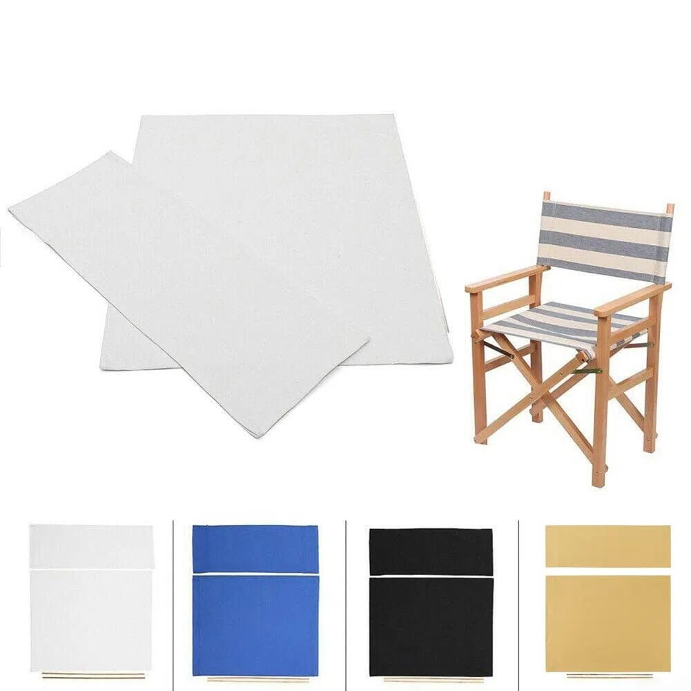 HpLive Lienzo de repuesto para silla, lavable, kit de funda de asiento de silla de director, funda de lona de repuesto, fácil de instalar y quitar