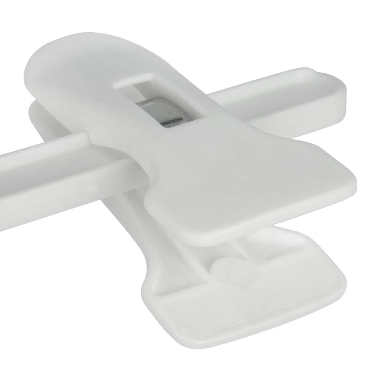 Hangerworld 20 Perchas 28cm para Niños Plástico Blanco con Pinzas Regulables para Pantalones