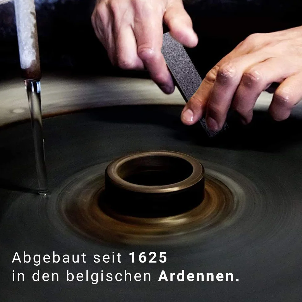 Belgischer Brocken piedra afiladora azul 75x30 mm. Piedra de afilar finamente para cuchillas, instrumentos quirúrgicos, maquinillas de afeitar