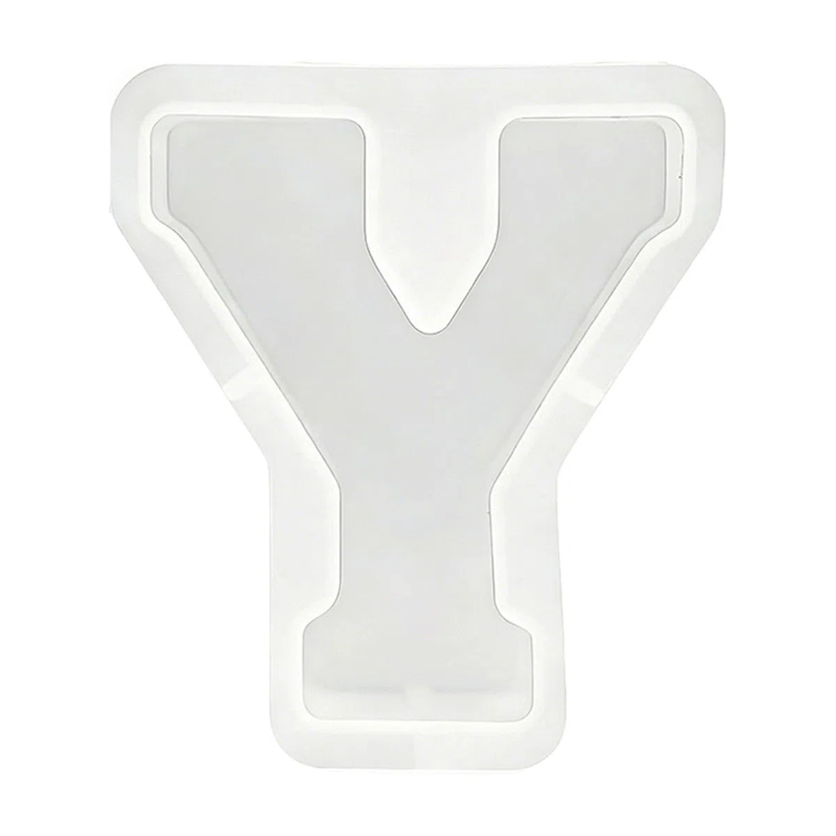 Molde Grande de Alfabeto Blanco 3D de Silicona Flexible Grado Alimentario Formas de Letras Desmolde Fácil para Resina Jabón Arcilla Vela Pastel Chocolate DIY Decoración para Fiestas en Casa