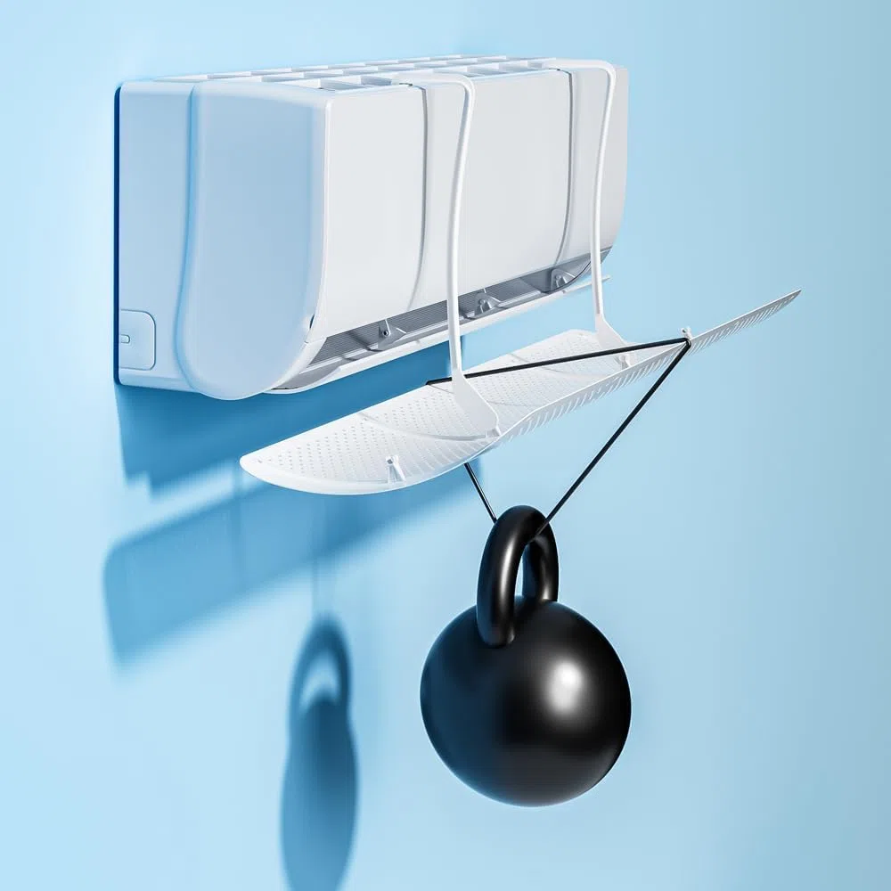 Deflector de aire acondicionado plegable universal, ajustable para parabrisas de aire acondicionado, escudo para casa, oficina, ancianos, bebés, mujeres embarazadas
