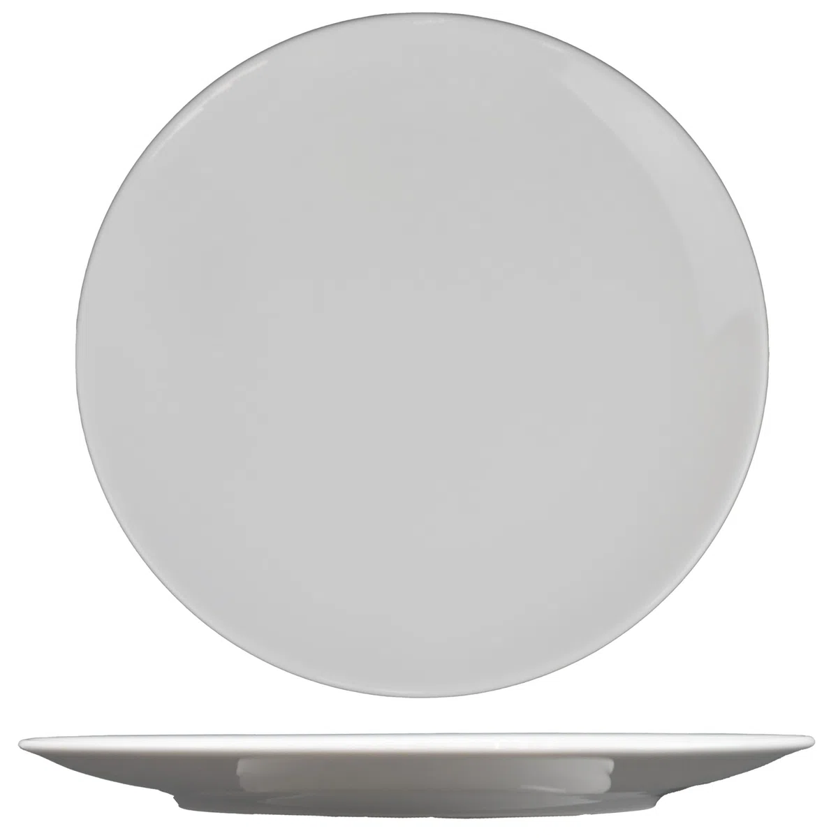 summa Pack de 6 platos llanos coupe blancos - 15cm - Colección Alba - Platos de Porcelana de altas prestaciones - Diseño elegante - Uso en casa y restaurantes