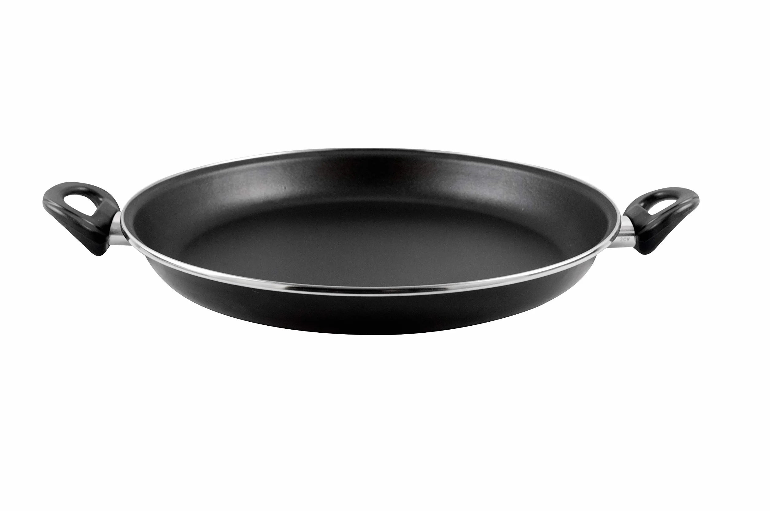 MAGEFESA 01101902 Paellera de acero esmaltado, Antiadherente bicapa reforzado, Apta para todo tipo de cocinas, Negro, 30 cm