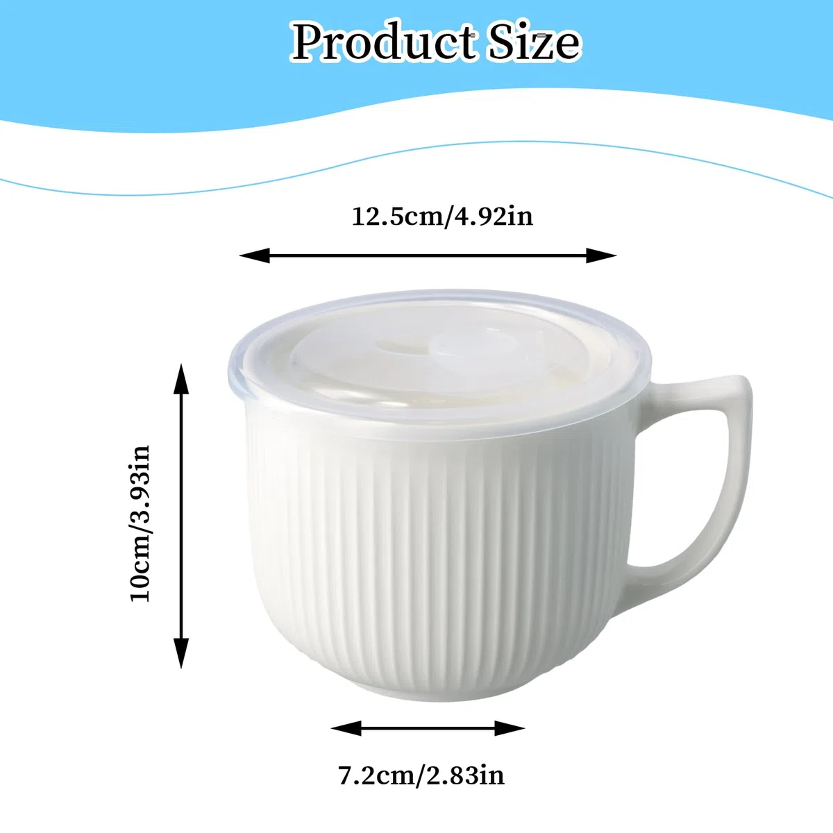 Taza Grande Tazones de Cereales, Café De Cerámica De 900ml Tazas, Sopas De Cereal Tazón Taza De Café De Porcelana Tazón, Taza de Leche de Porcelana, con Asa, Taza de Sopa, Ramen, Ensalada
