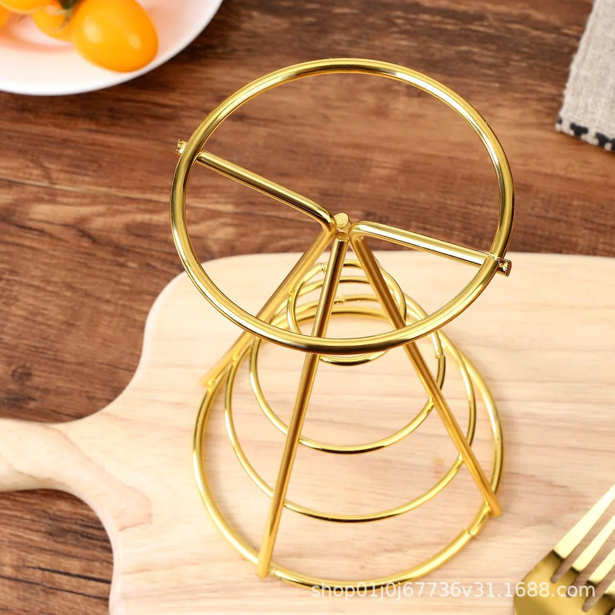Soporte de Papas Fritas, 3PCS Soporte Patatas Fritas Canasta Cónica para Papas Fritas Acero Inoxidable Forma Cónica Duradero Titular Papas Fritas Canasta Alambre Metálico para Papas Fritas