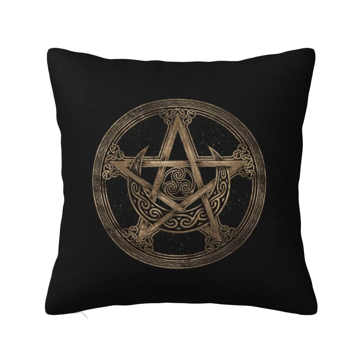 Pentagrama Oculto Pentáculo Bruja Pagano Wicca Juego De 2 Funda De Almohada Microfibra Throw Pillow Case Duradero Fundas Cojines para Coche Patio Sofá 45X45Cm