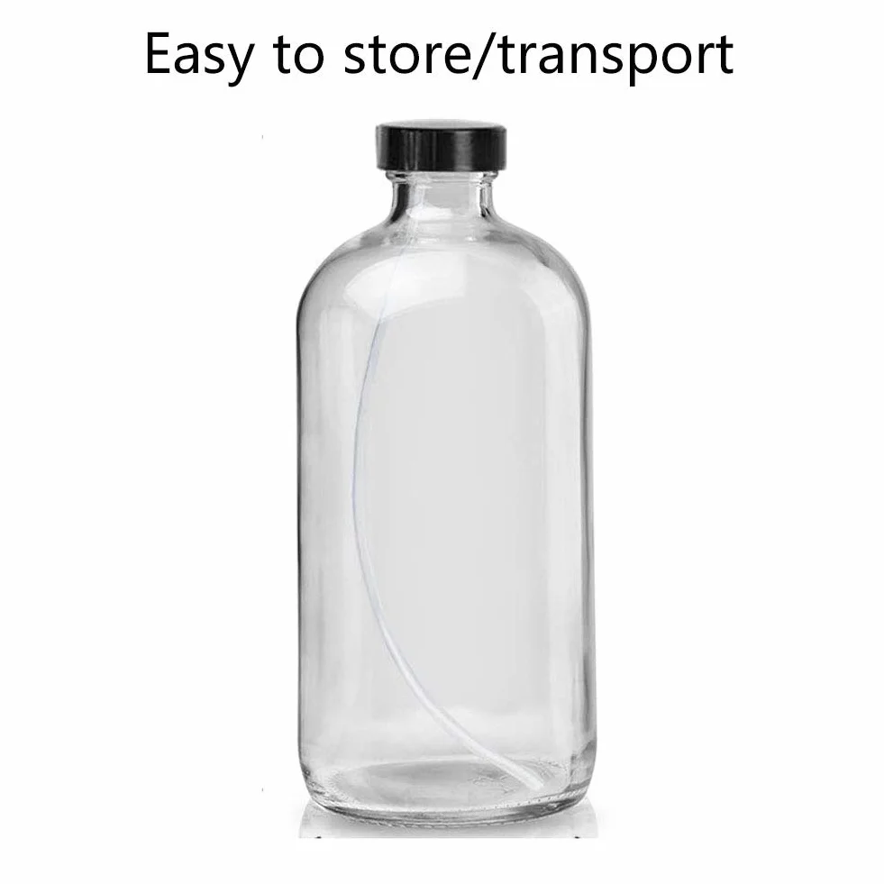 Vaporizador en Botella de Cristal con Gatillo, Prueba de Fugas/Reutlizable/Orgánico/Limpieza/Plantas/DIY(2 x 500mL)